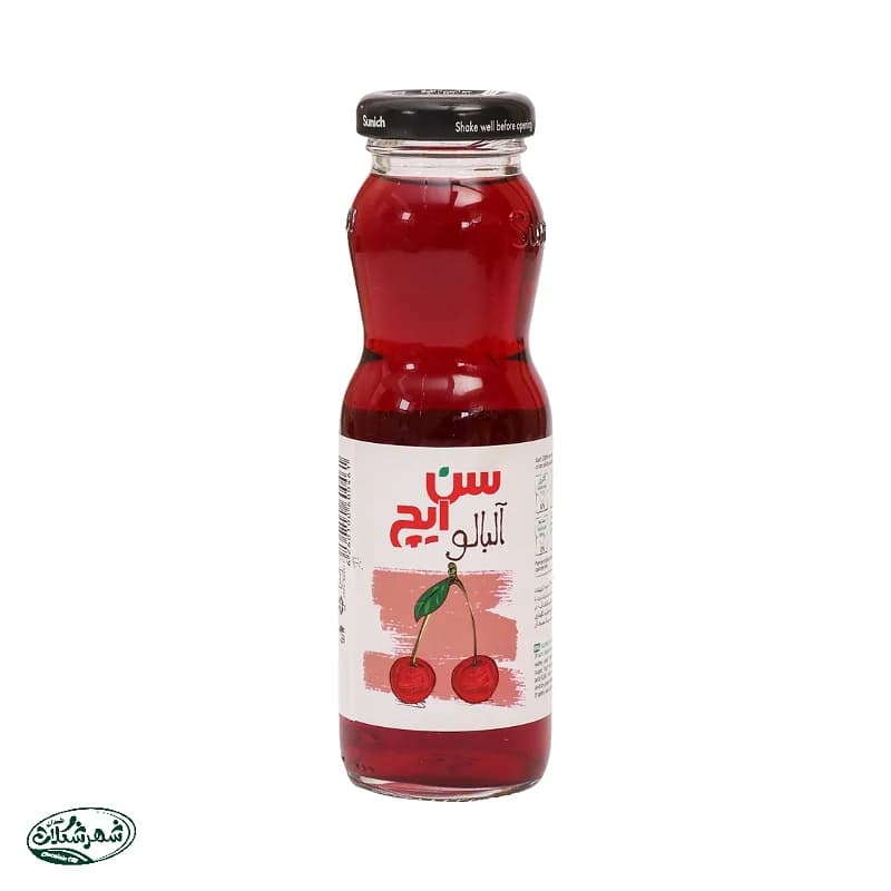 آبمیوه شیشه سن ایچ آلبالو