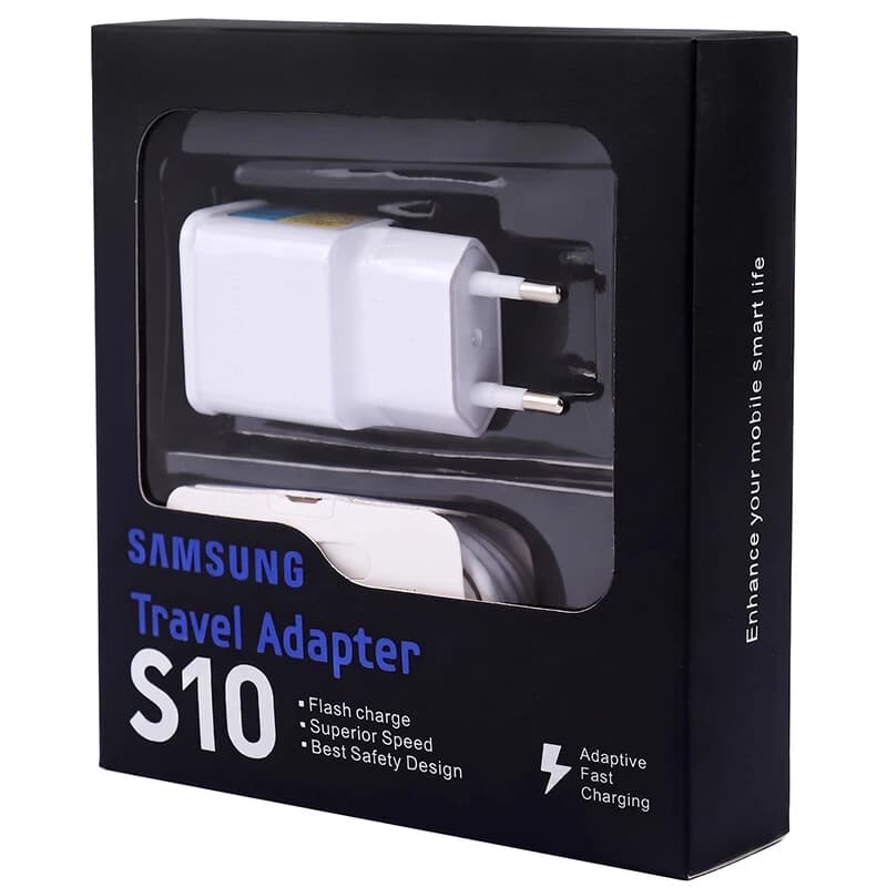 شارژر دیواری 15 وات Samsung مدل S10 پکدار + کابل Type-C — تصویر ۳
