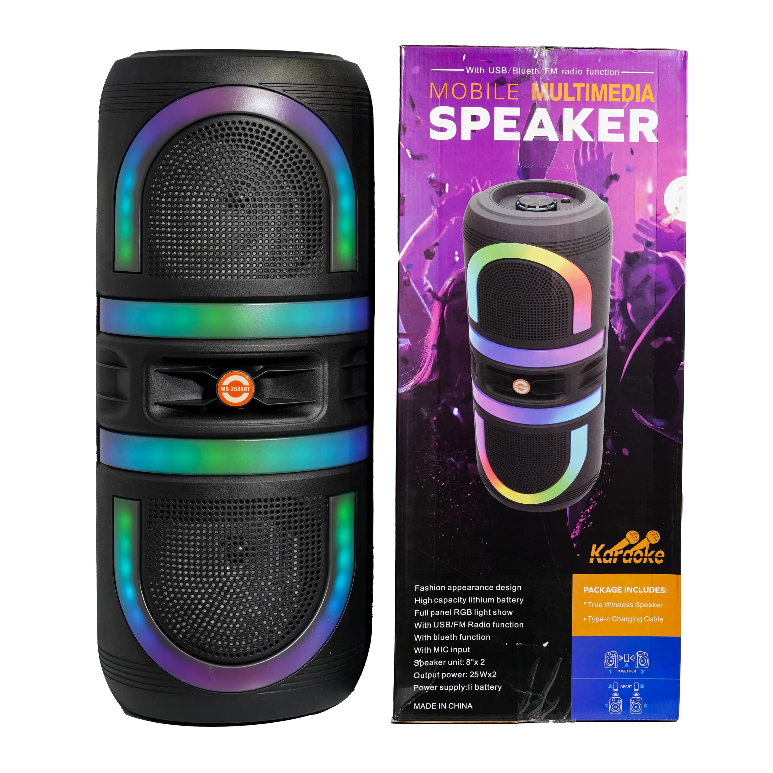 اسپیکر بلوتوثی مدل MS-4048 BT — تصویر ۳