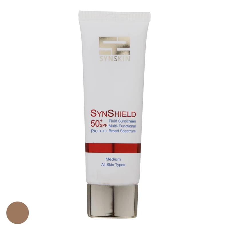 ضدآفتاب فلوئید ساین اسکین مدل ساین شیلد spf50 رنگ متوسط انواع پوست (50 گرم)