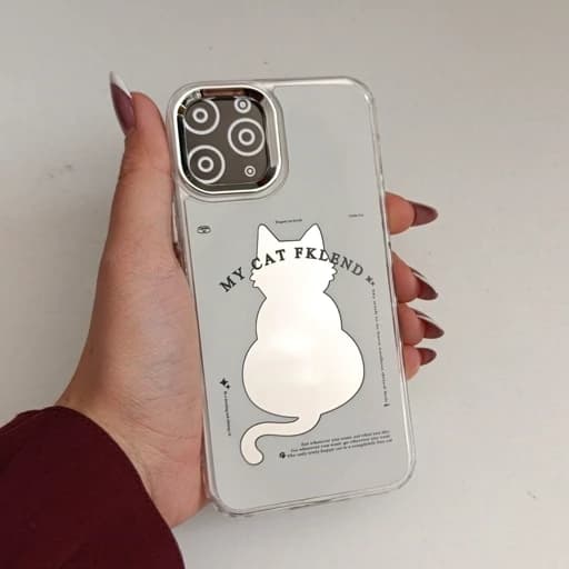 گارد گوشی Iphone 11 pro max طرح آیینه ای فانتزی مدل گربه آیفون 11 پرومکس قاب و کاور — تصویر ۲