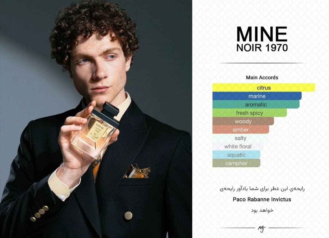 عطر ماین نویر 1970 | Mine Noir 1970 | ادو پرفیوم 100 میل — تصویر ۳