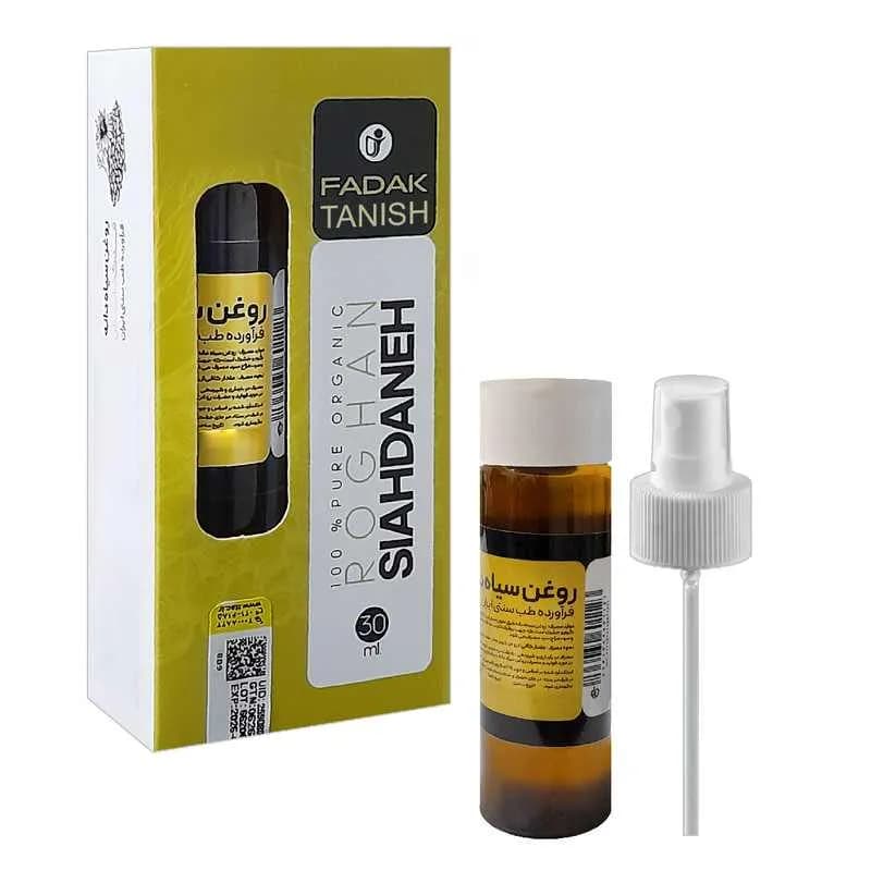 روغن سیاه دانه ۱۰۰٪ خالص فدک تانیش حجم 30 میلی لیتر (همراه با اسپری)15