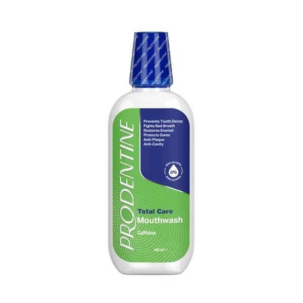 دهان شویه کامل پرودنتین (Prodentine) مدل Total Care حاوی کافئین حجم ۴۰۰ میلیلیتر