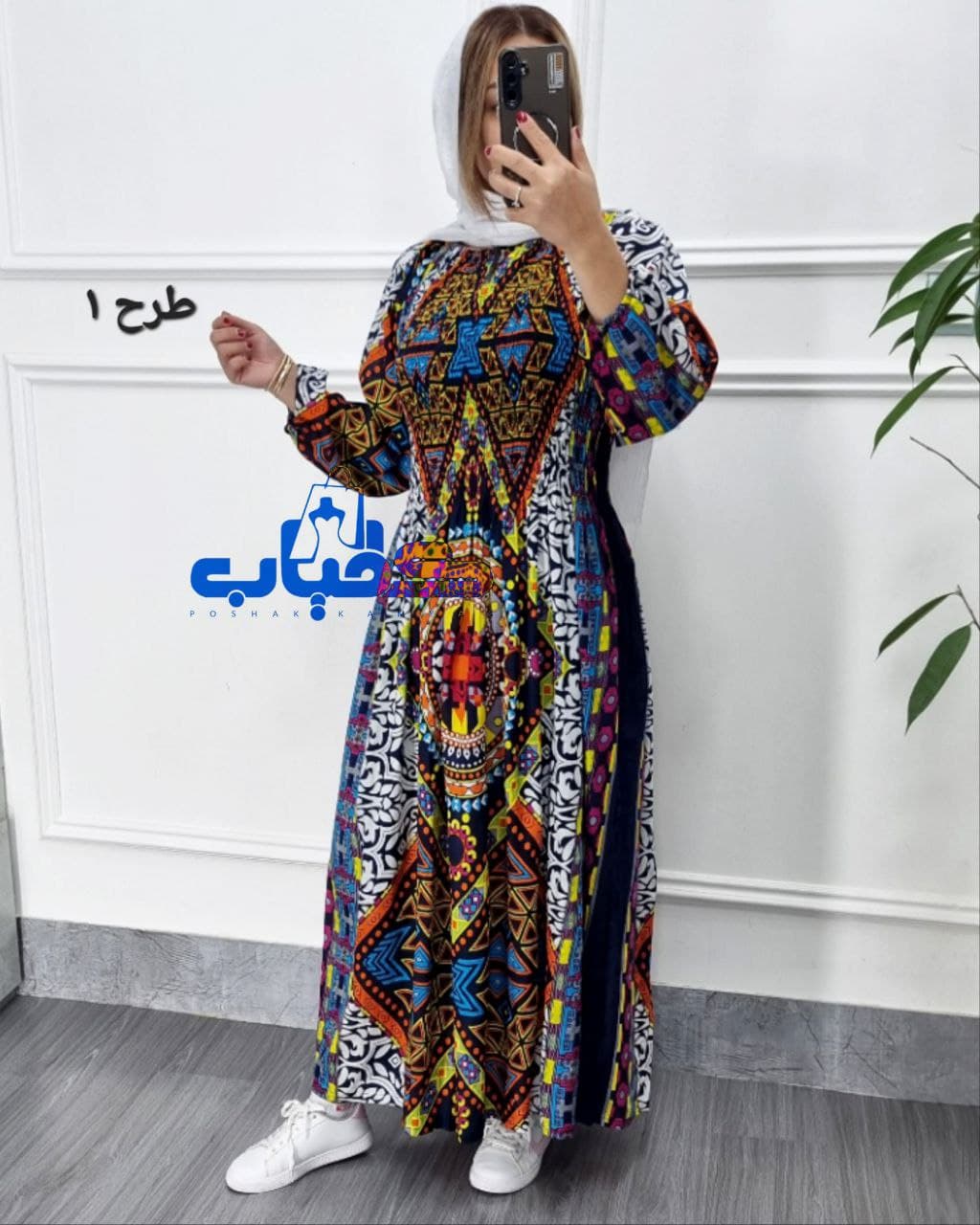 ساحلی ماکسی نخی درجه یک وارداتی هندی/کد2476 — تصویر ۳
