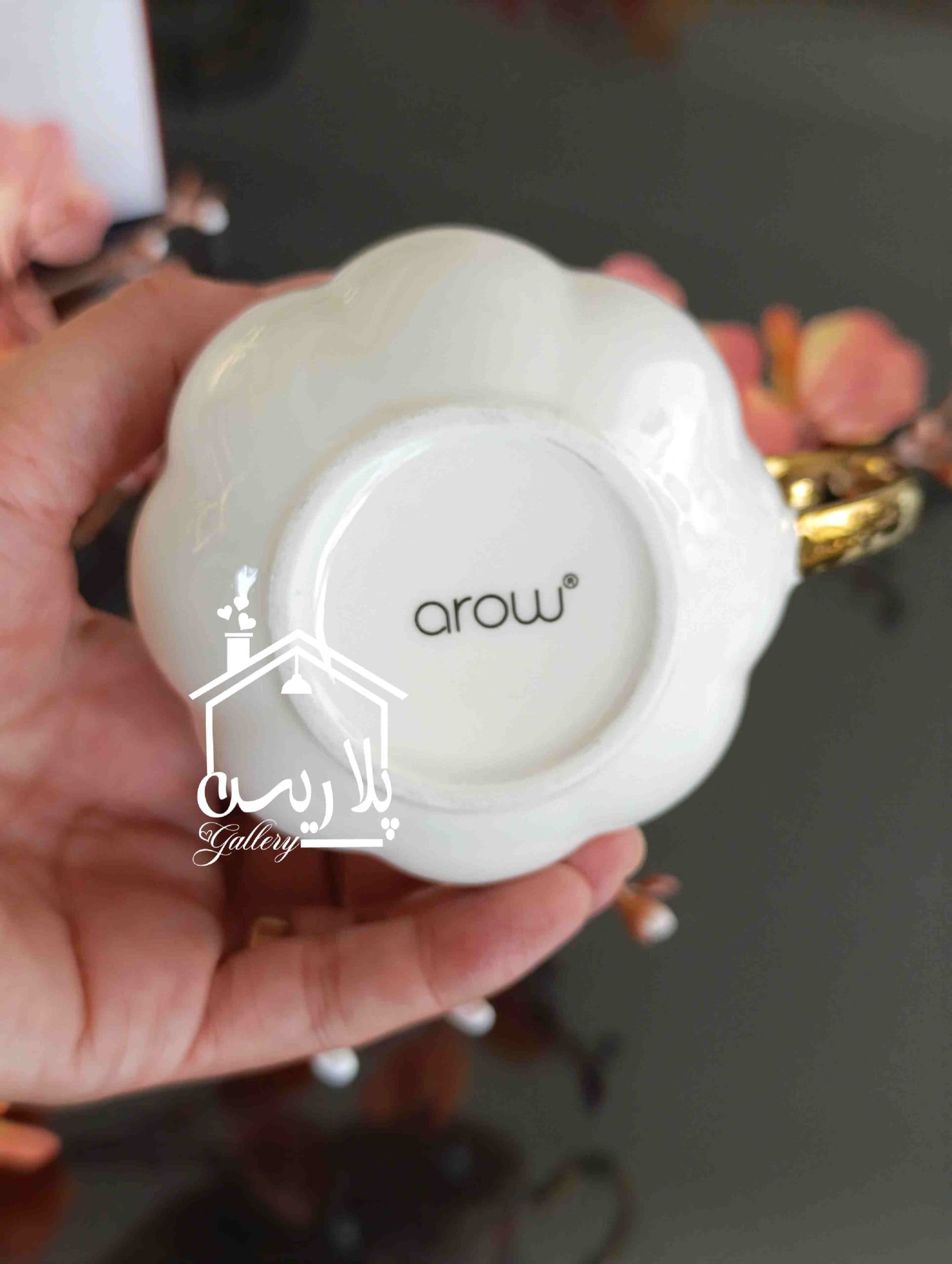 ماگ و لیوان پایه دار هرمس نارنجی برند arow ترک — تصویر ۵