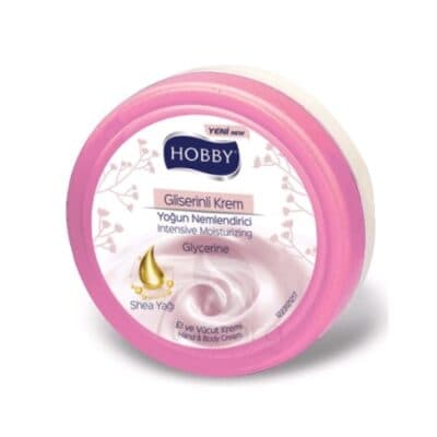 کرم مرطوب کننده دست و صورت مینی (جیبی) هوبی HOBBY حاوی عصاره شی باتر گلیسیرین حجم 20 میل — تصویر ۳