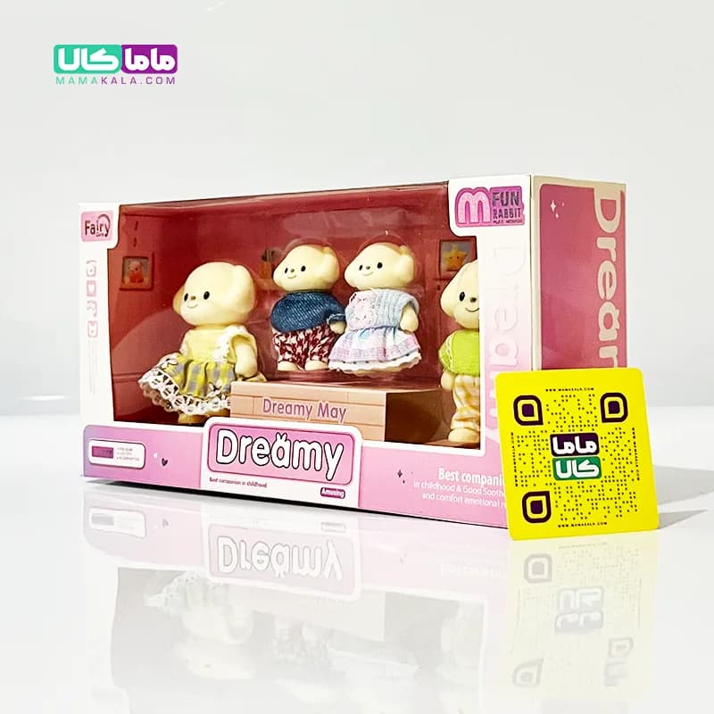 ست فیگور 4 عددی خانواده سگ ها مدل بریتیش برند Dreamy — تصویر ۵