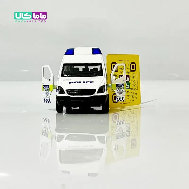 اسباب بازی ماشین پلیس با چراغ آژیر 12 سانتیمتر (کد 103) — تصویر ۴