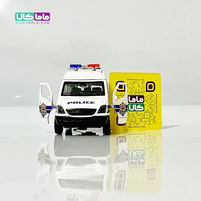 اسباب بازی ماشین پلیس با چراغ آژیر 12 سانتیمتر (کد 102) — تصویر ۴