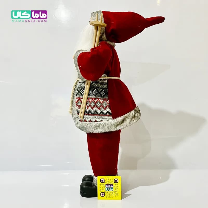 عروسک بابانوئل کریسمس مدل 208 وارداتی اصل 50 سانتیمتر — تصویر ۶