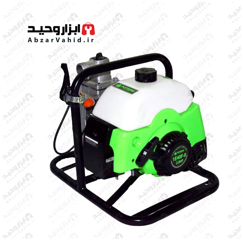 موتور پمپ آب 1 اینچ بنزینی دارای سنسور حرارتی دارای مکش از چاه و رودخانه موتور دو زمانه کم صدا و سبک poter