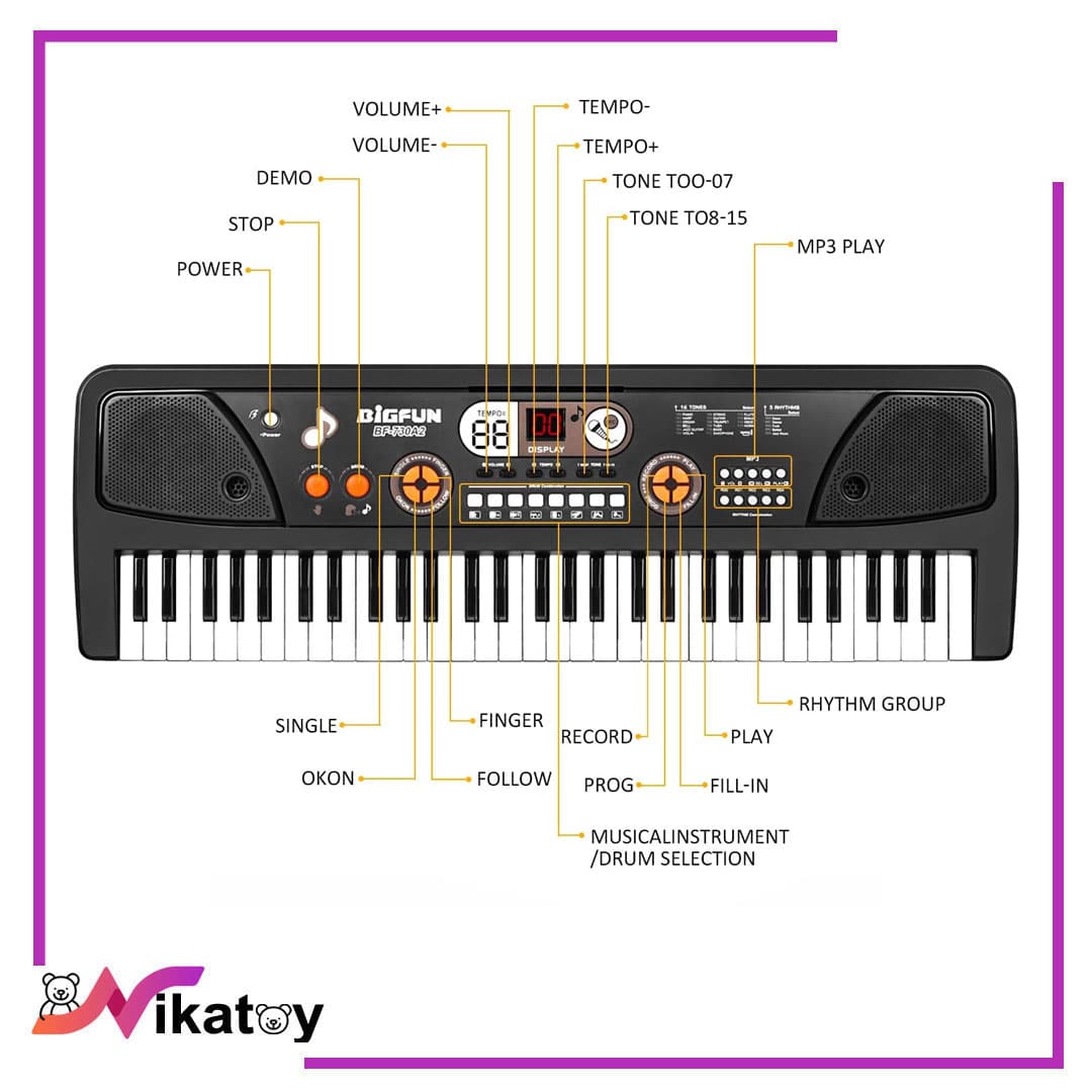 ارگ آموزشی BIGFUN Key 61 — تصویر ۴