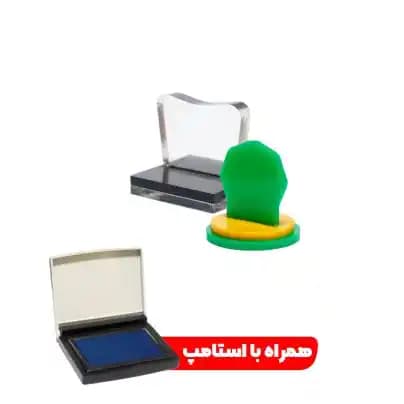 مهر ساده فانتزی کوچک مربع و دایره (تا سایز 25*25 میلیمتر) — تصویر ۲