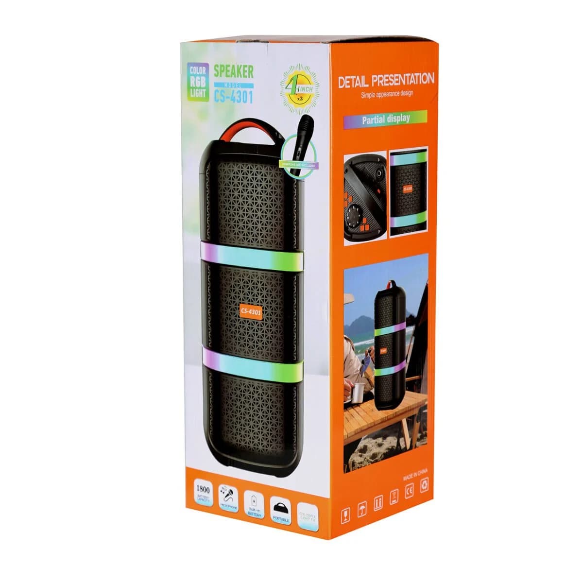 اسپیکر پارتی باکس مدل CS-4301 (پس کرایه) — تصویر ۲