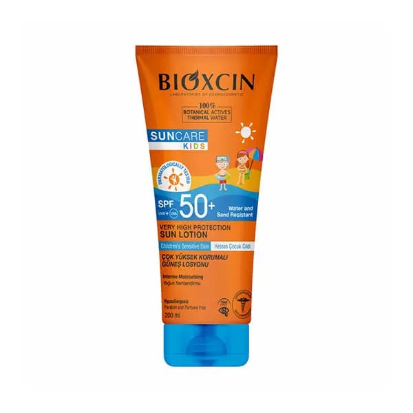 ضدآفتاب كودك فاقد عطر بيوكسين با SPF50+ حجم 200 ميل
