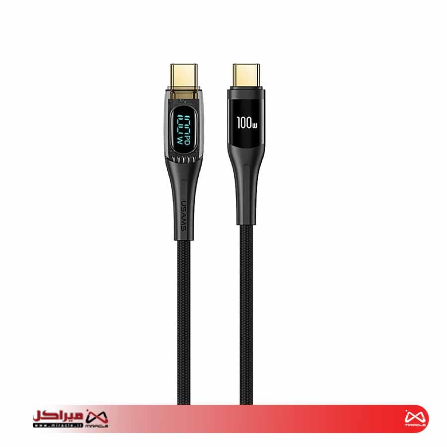 کابل شارژ یوسمز Type-C به Type-C مدل US-SJ590 با طول1.2 متر