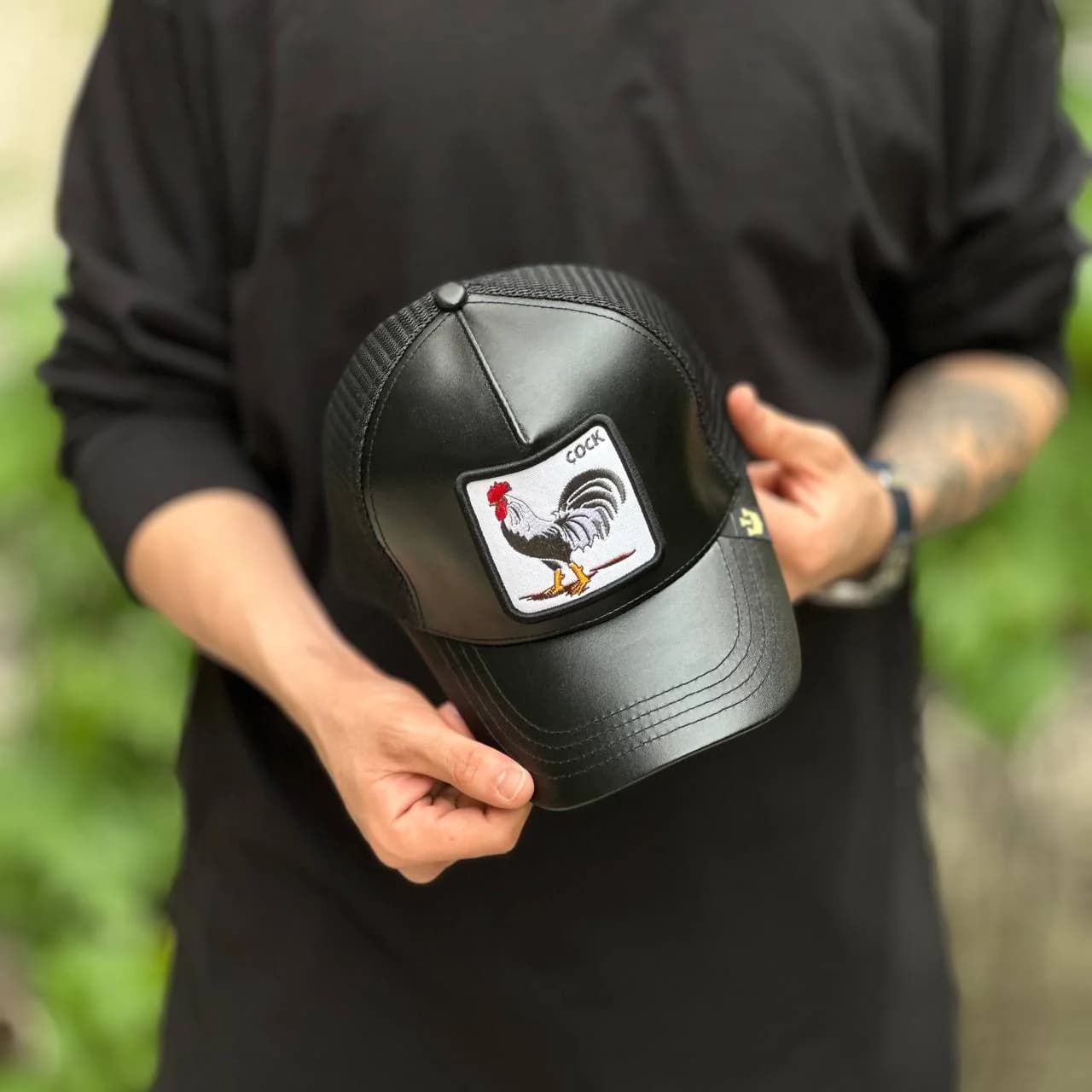 کلاه گورین خروس چرم — تصویر ۷