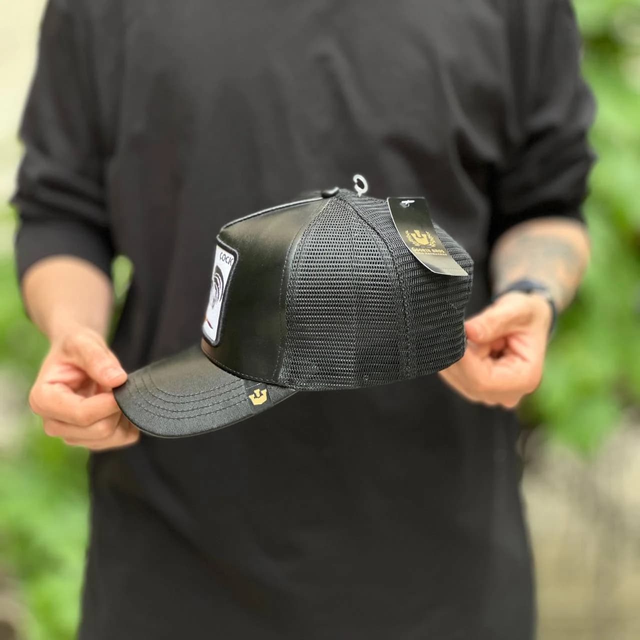 کلاه گورین خروس چرم — تصویر ۴