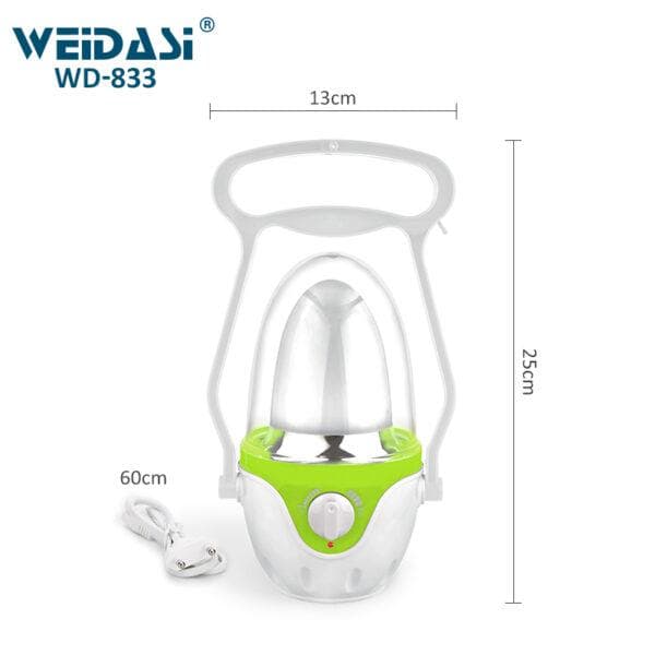 چراغ فانوسی شارژی ویداسی مدل WD-833 — تصویر ۸
