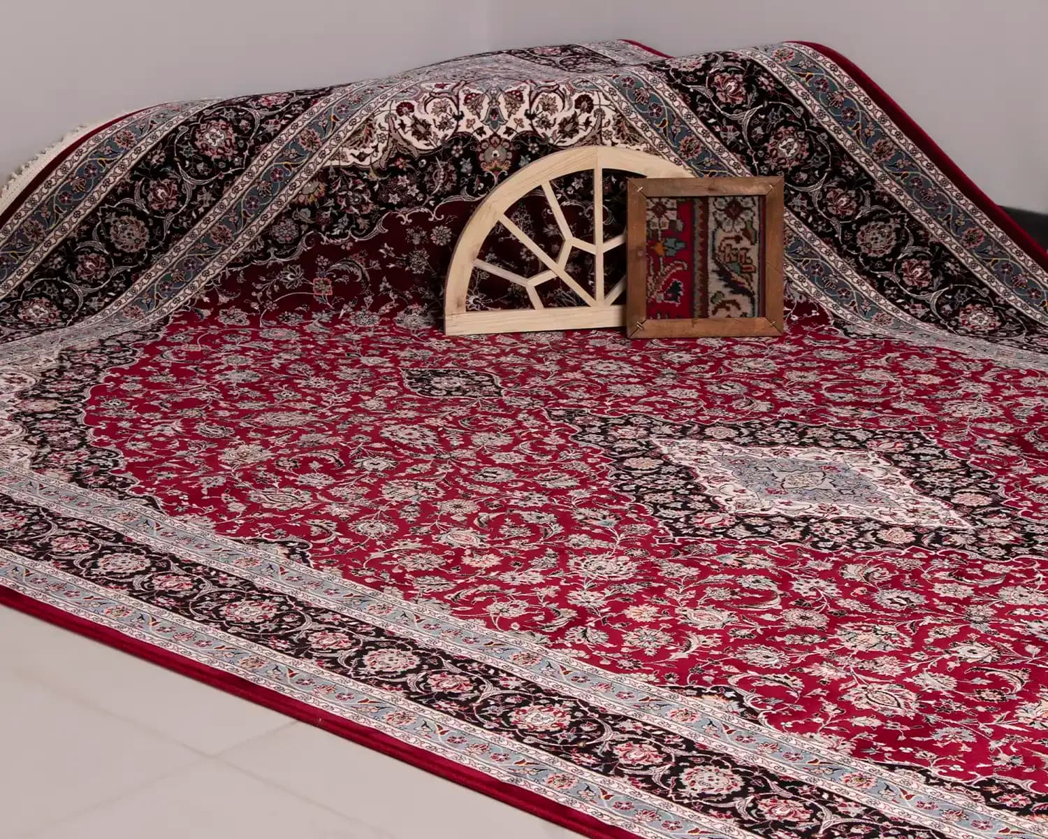 فرش کلاسیک 1262 لاکی