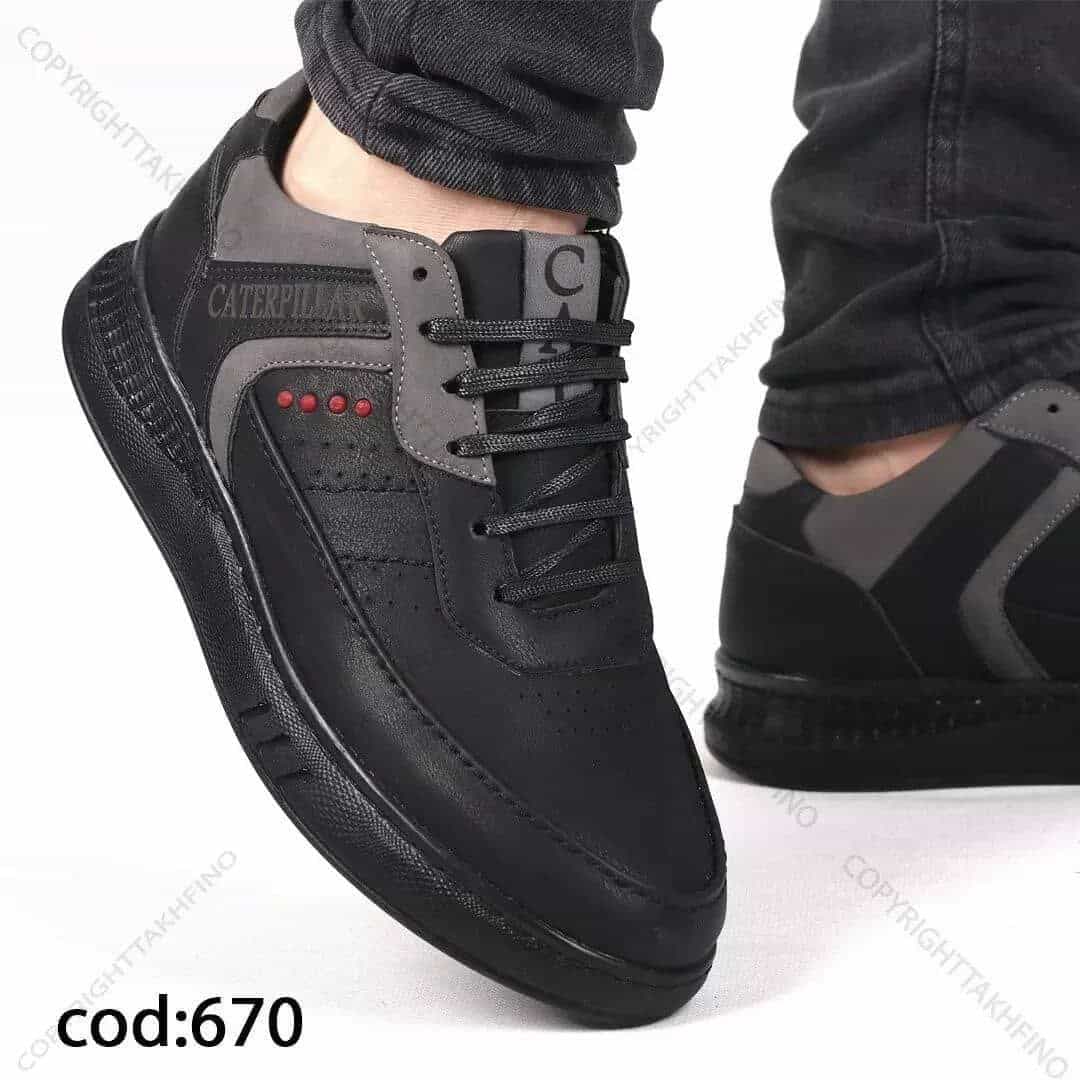 کفش کت مشکی طوسی – کد 670 — تصویر ۳
