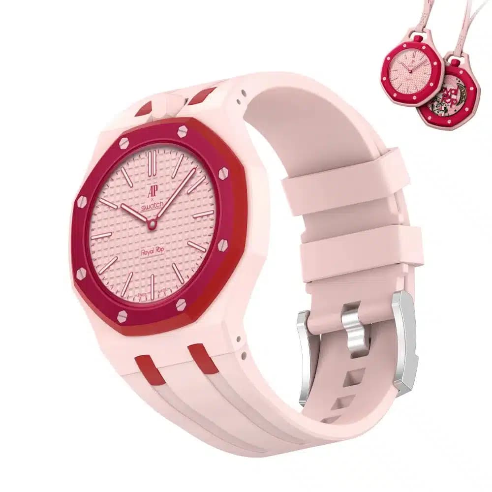 ساعت سواچ x آدومارس پیگه مدل Swatch x Audemars Piguet Royal Pop – OTTO ROSSO به همراه بند سیلیکونی