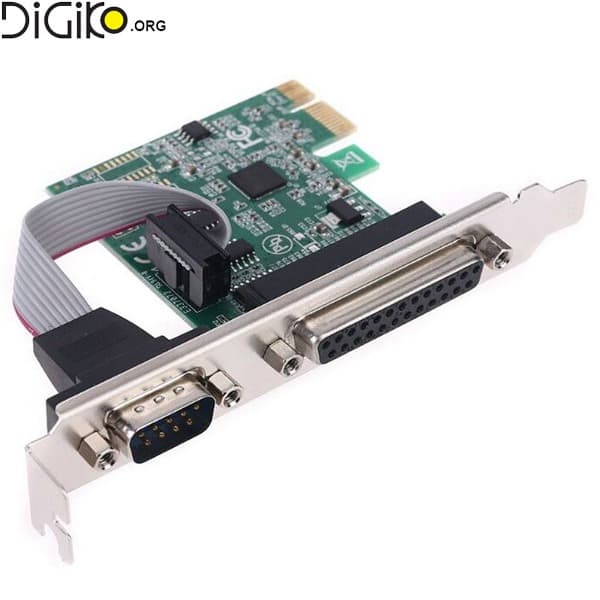 کارت تبدیل PCIE به پارالل و 1 پورت سریال MINI TECH