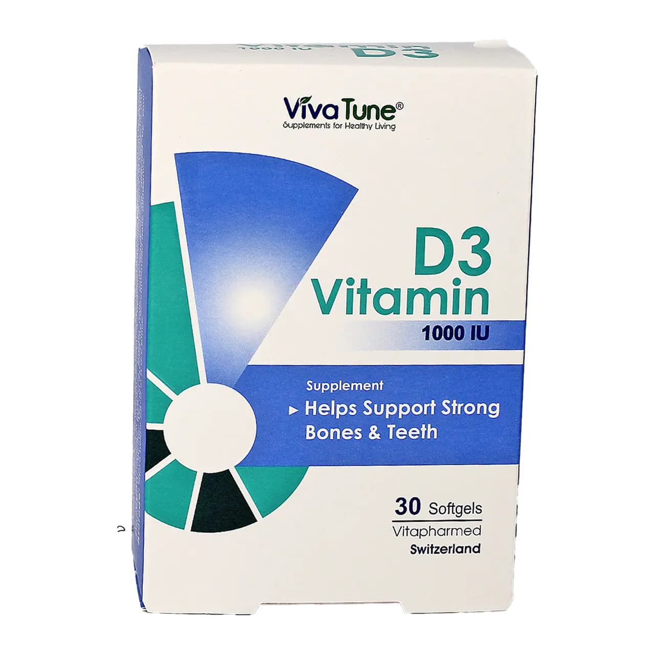 کپسول نرم ژلاتینی ویتامین D3 ویواتیون 1000 واحدی