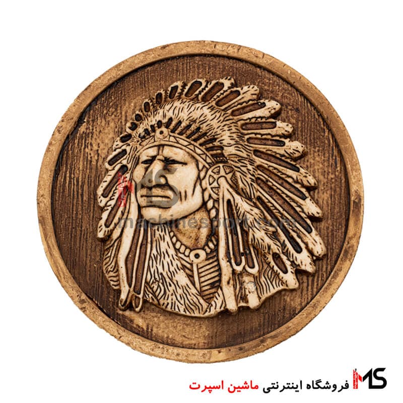 آرم سرخ پوست طرح چوب