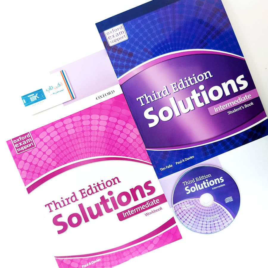 کتاب Solutions Intermediate (SB+WB+Audio) 3rd Edition | کتاب سولوشنز اینترمدیت ویرایش سوم