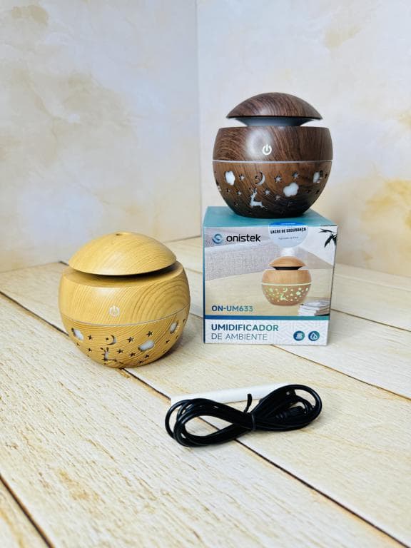 دستگاه بخور سرد کروی طرح چوب کریسمسی مدل ON-UM633 کد 2724
