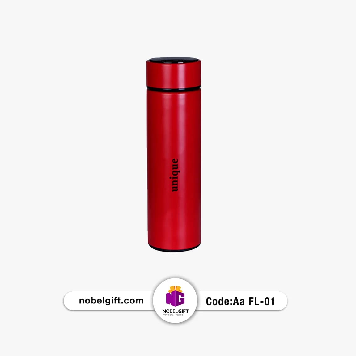فلاسک نیم لیتری با صفحه نمایشگر دما دیجیتال کد Aa FL-01 — تصویر ۴