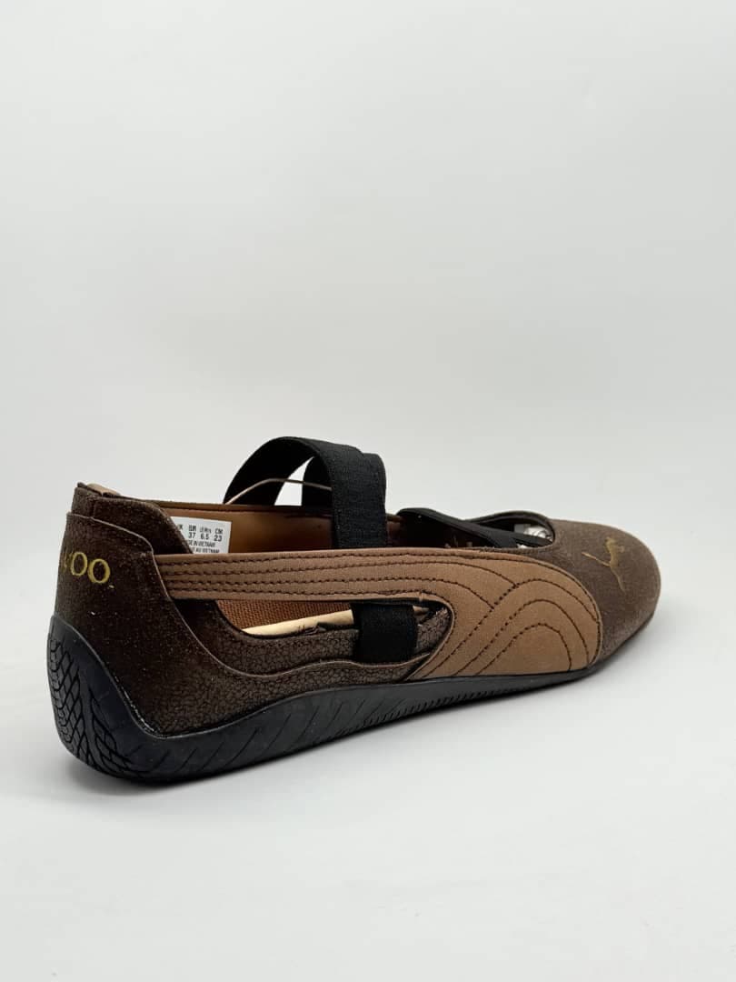 کفش پوما اسپید کت تمام قهوه ای Puma Speedcoat all brown Shoes — تصویر ۳