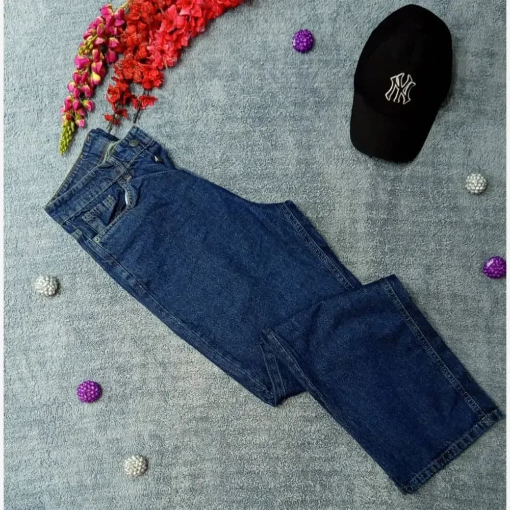 شلوار بگ جین اصلی کیفیت عالی برند ZARA مدل یاسین — تصویر ۸
