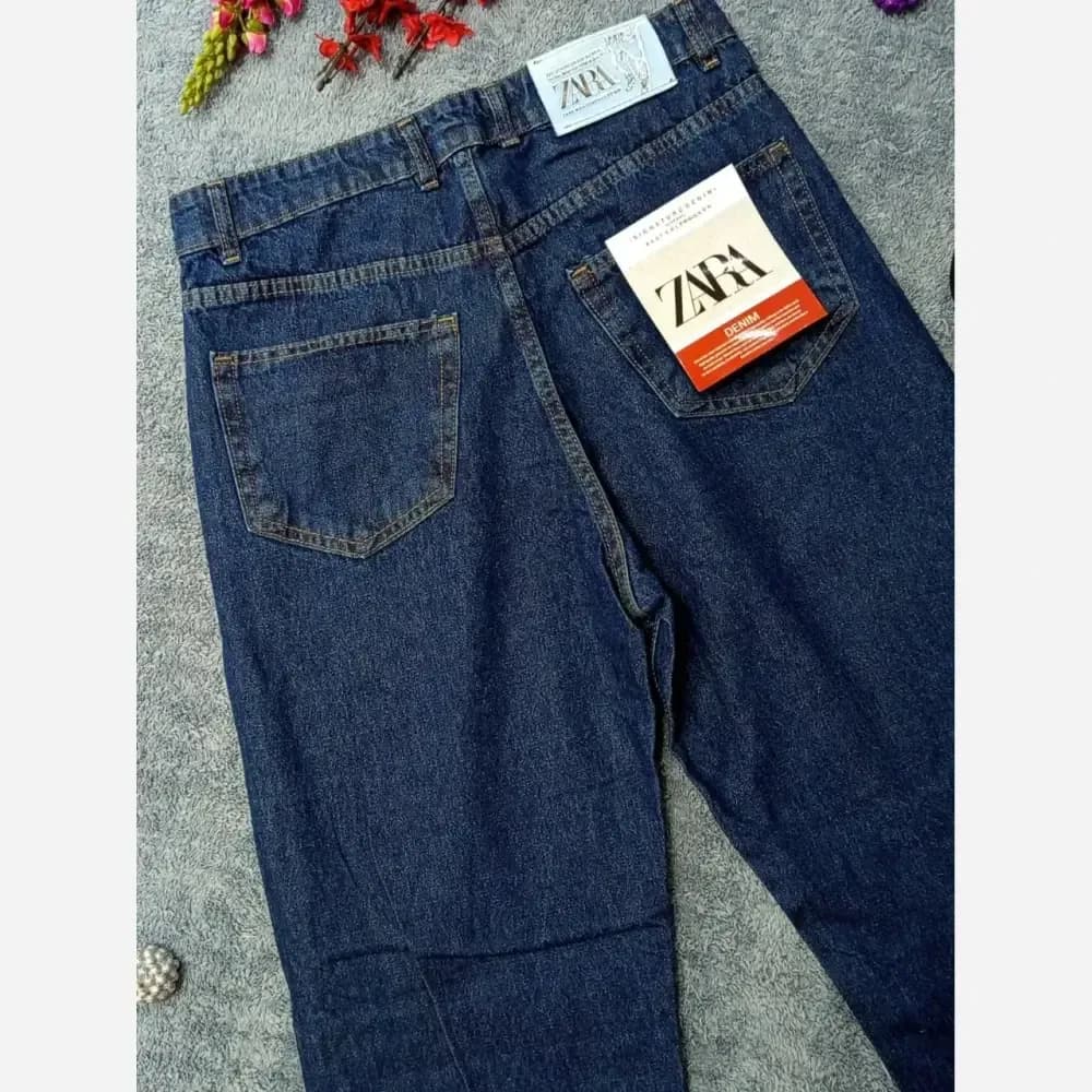 شلوار بگ جین اصلی کیفیت عالی برند ZARA مدل یاسین — تصویر ۶