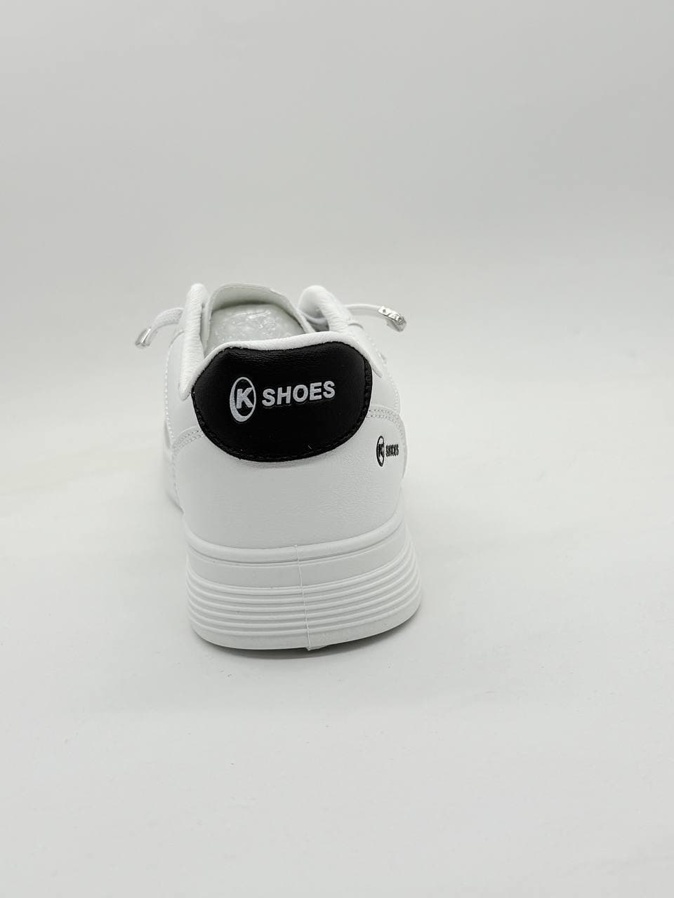 کفش ونس بند کشی سفید مشکی White and black lace-up Vance shoes — تصویر ۶