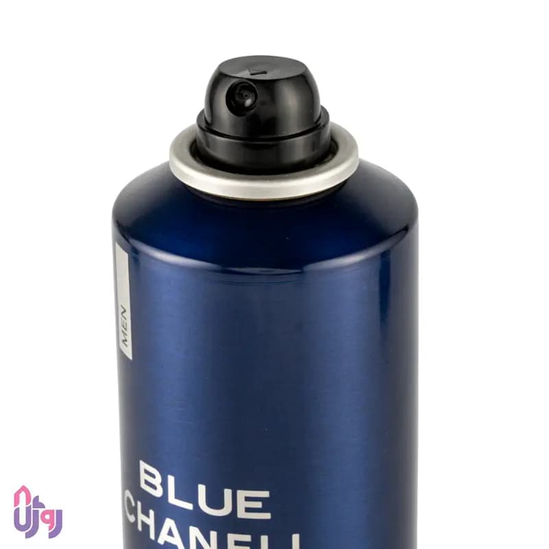 اسپری دئودورانت مردانه شارل SHAREL مدل بلو چنل بلو شنل BLUE CHANELL حجم 200 میلیلیتر — تصویر ۴