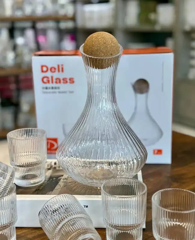 تنگ و نیم لیوان 7 پارچه Deli Glass وارداتی کد kit-1108 — تصویر ۳