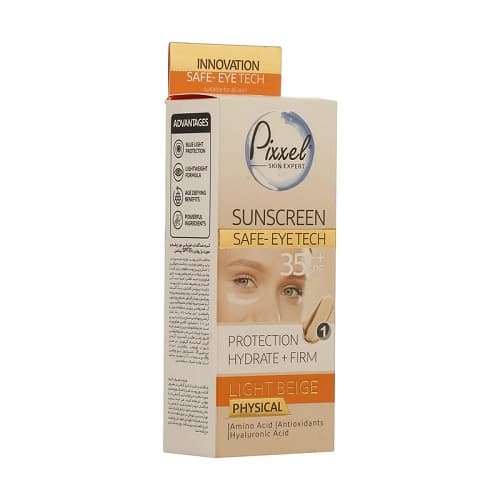 کرم ضد آفتاب فیزیکال دور چشم و صورت SPF35 (بژ روشن) حجم ۵۰ میل پیکسل — تصویر ۳