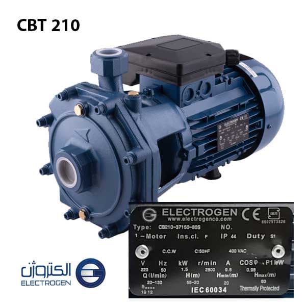 پمپ دو اسب دو پروانه الکتروژن سه فاز CBT210