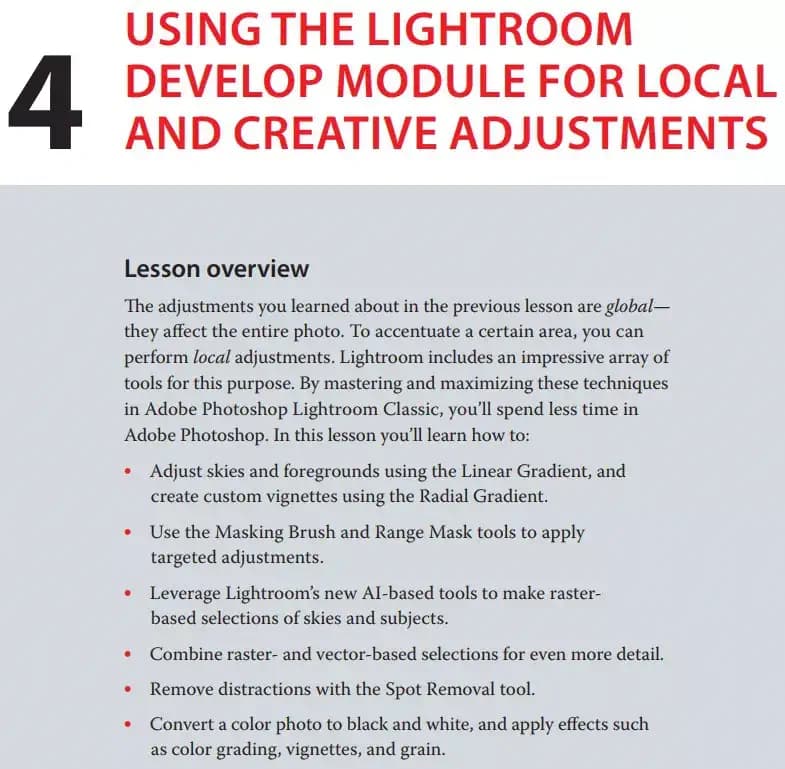کتاب Adobe Photoshop and Lightroom Classic for Photographers Classroom in a Book — تصویر ۳