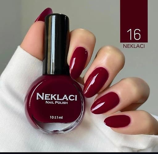 لاک نکلاسی (NEKLACI) شماره 16 – رنگ آلبالویی تیره