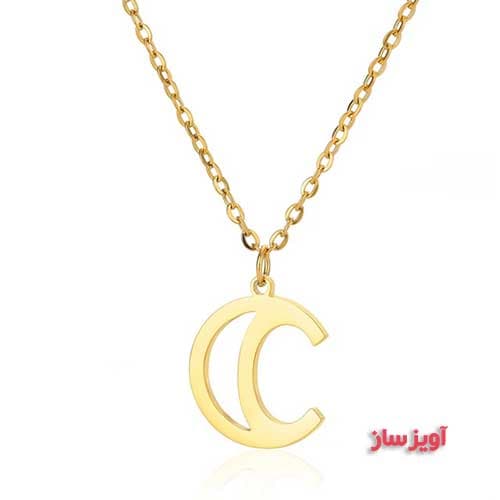 گردنبند حرف انگلیسی C کد 102566