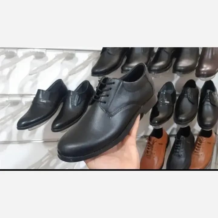کفش مردانه چرم مشکی کلاسیک سایز 40 تا 44 هامون — تصویر ۳