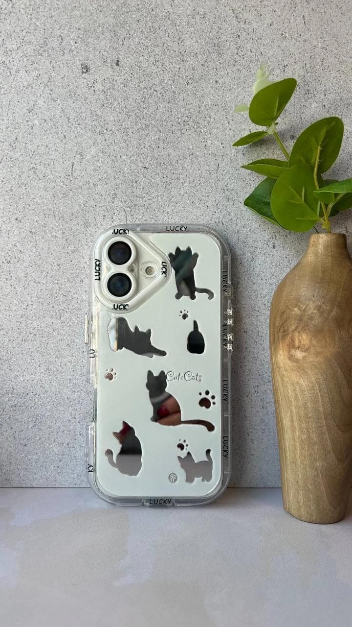 قاب آینه ای طرح گربه ای گوشی شیائومی ردمی نوت 13 پرو 4G — تصویر ۲