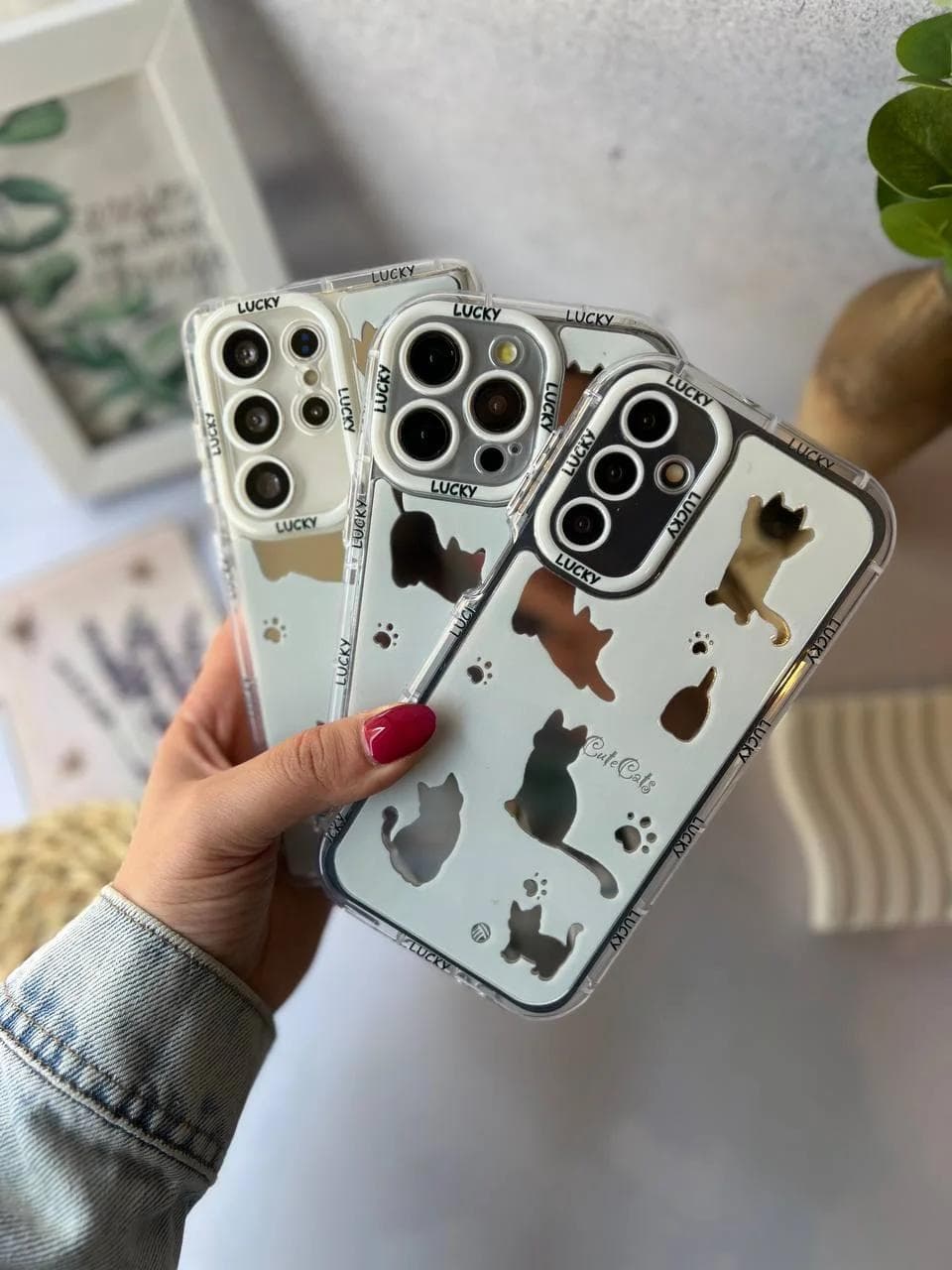 قاب آینه ای طرح گربه ای گوشی شیائومی ردمی نوت 13 پرو 4G — تصویر ۴