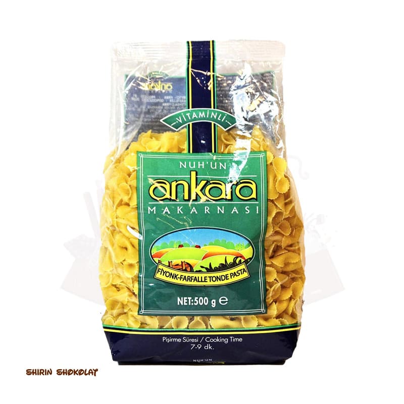 پاستا ویتامینه آنکارا مدل FYONK FARFALLE TONDE PASTA وزن 500 گرم