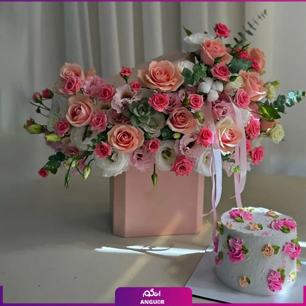 باکس گل و کیک طعم زندگی — تصویر ۳