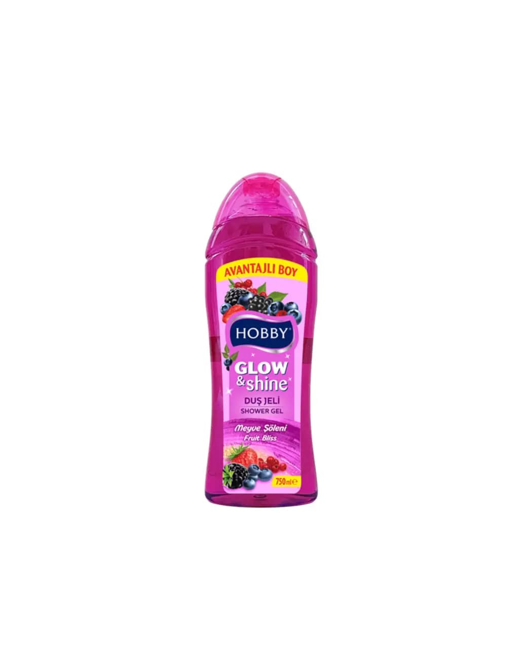شامپو بدن هوبی Hobby Glow & Shine مدل Fruit Bliss با رایحه میوهای، ۷۵۰ میلیلیتر